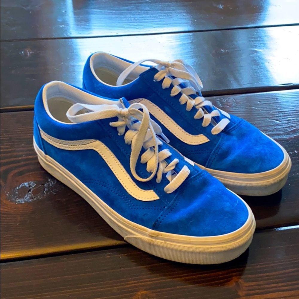 Blue suede vans